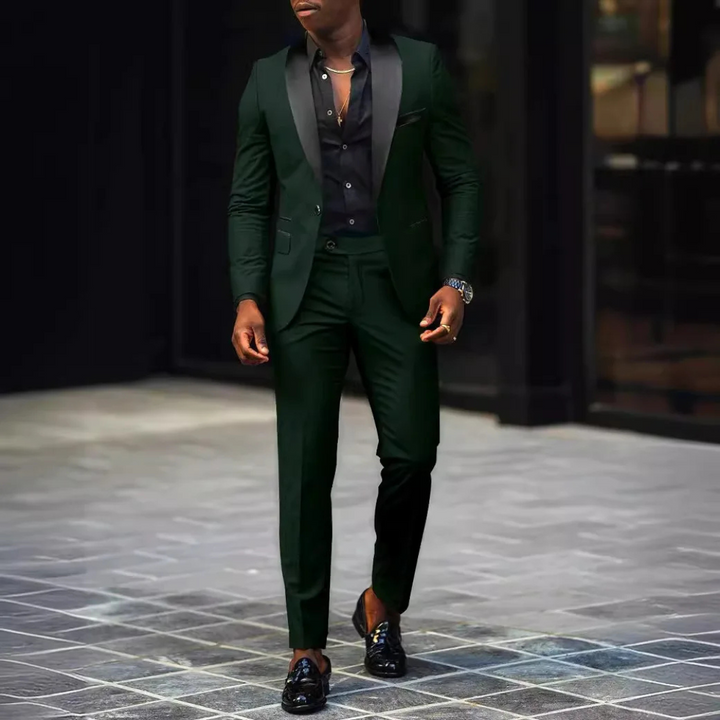 Aurelio | Klasyczny formalny garnitur smokingowy slim-fit