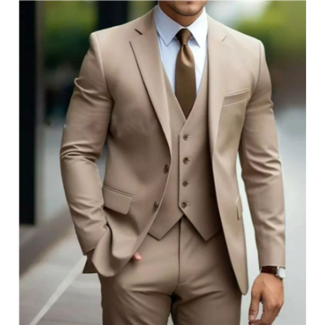 Elwood | Elegancki garnitur na wesele 3-częściowy slim fit