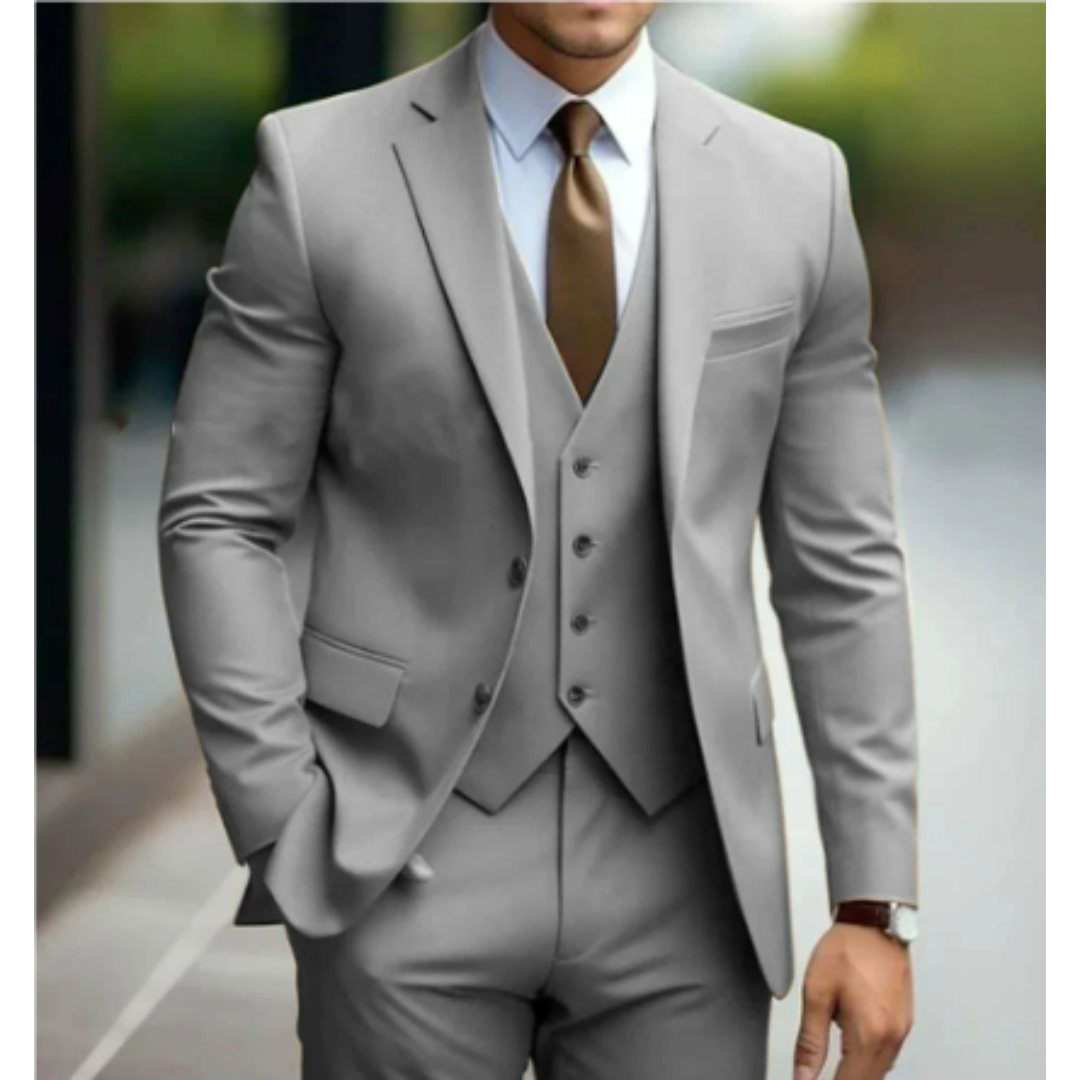 Elwood | Elegancki garnitur na wesele 3-częściowy slim fit