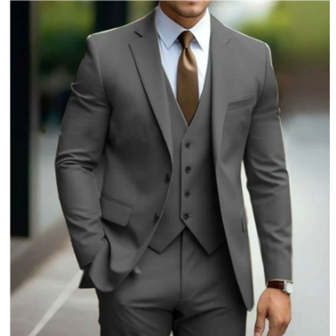Elwood | Elegancki garnitur na wesele 3-częściowy slim fit