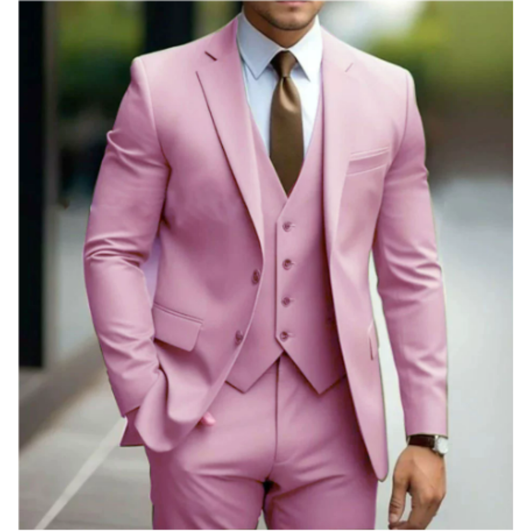 Elwood | Elegancki garnitur na wesele 3-częściowy slim fit