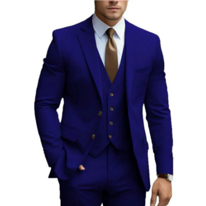 Elwood | Elegancki garnitur na wesele 3-częściowy slim fit