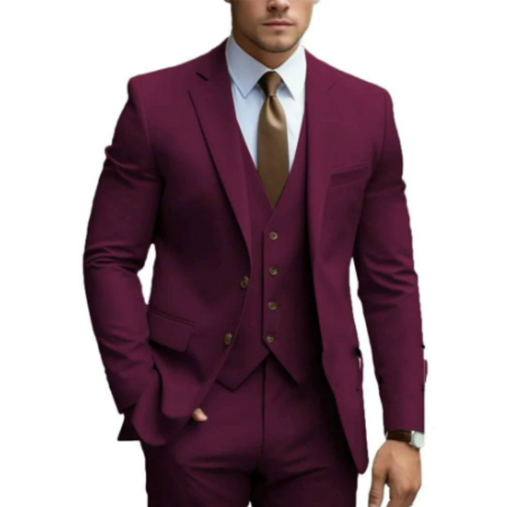 Elwood | Elegancki garnitur na wesele 3-częściowy slim fit