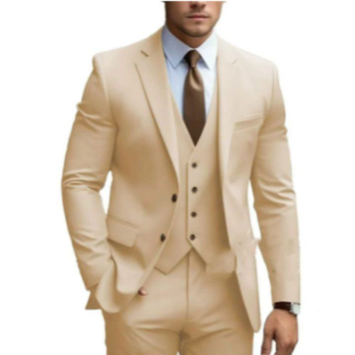 Elwood | Elegancki garnitur na wesele 3-częściowy slim fit