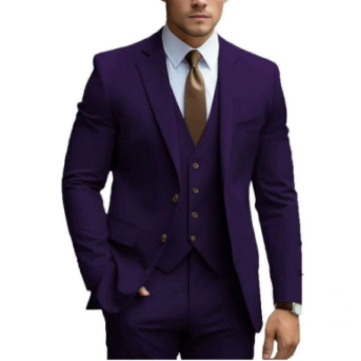 Elwood | Elegancki garnitur na wesele 3-częściowy slim fit