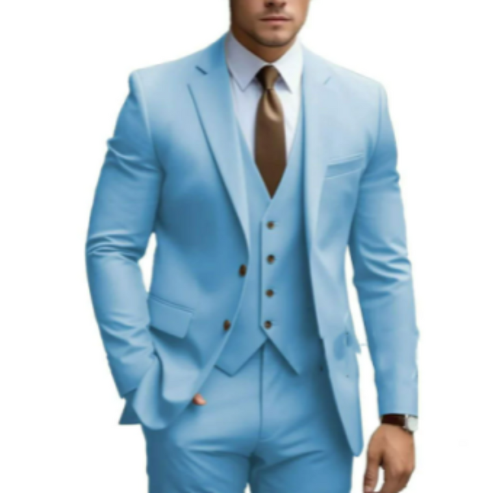 Elwood | Elegancki garnitur na wesele 3-częściowy slim fit