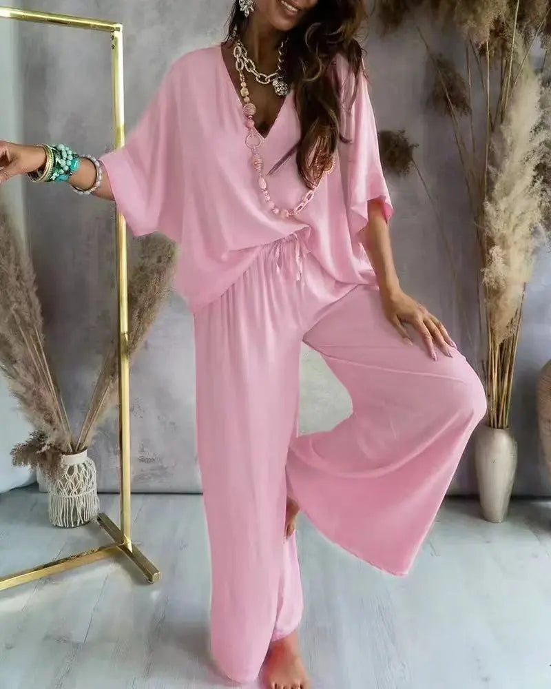 Rose Damski Zestaw Boho – Lekki Styl Ibiza z Komfortowym Krojem na Letnie Dni