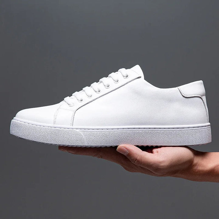 David Męskie Sneakersy Skórzane – Eleganckie Buty z Naturalnej Skóry z Wygodną Podeszwą i Ponadczasowym Designem