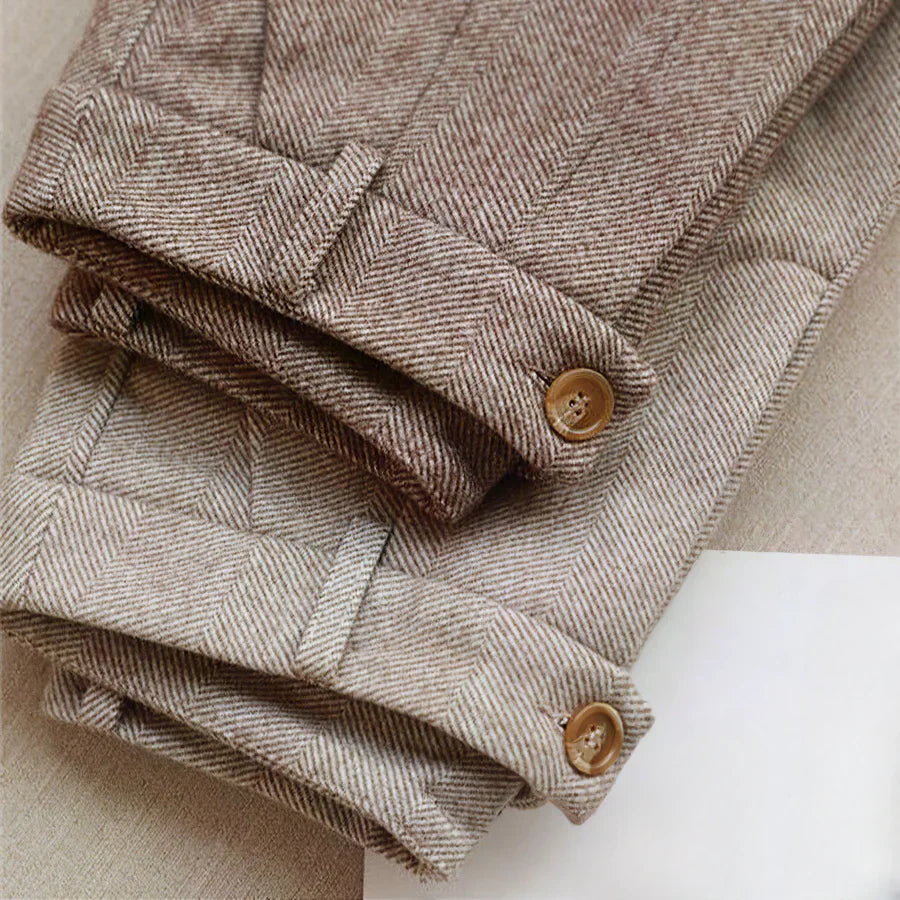 Meike Damskie Spodnie – Eleganckie Wełniane Spodnie z Klasycznym Krojem i Wygodnym Dopasowaniem