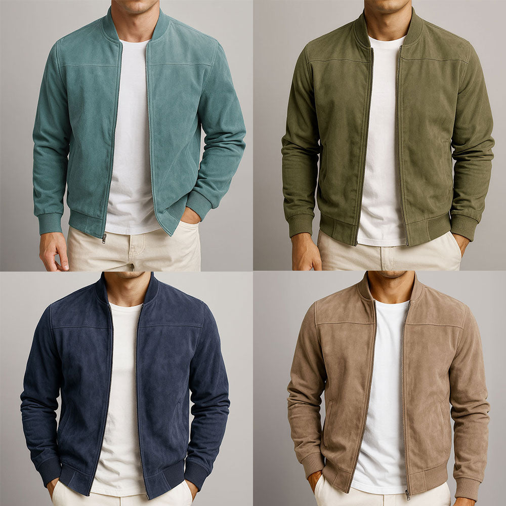 Bramwell | Minimalistyczna Kurtka Bomber z Wąskim Fasonem