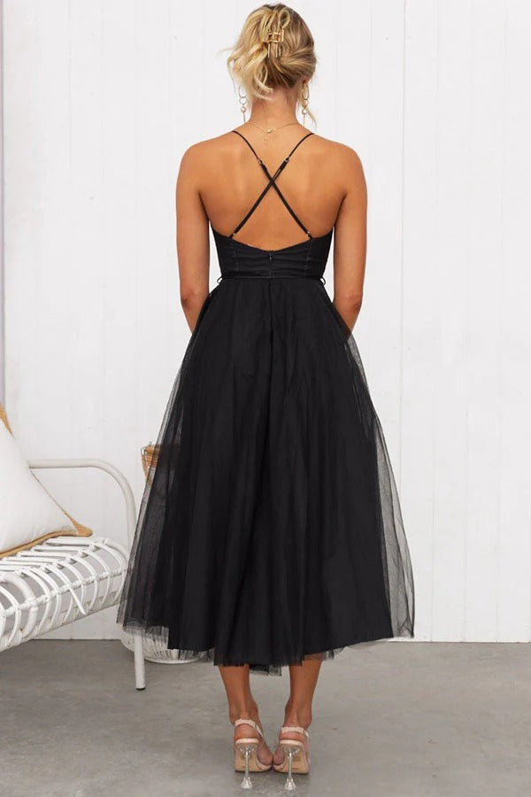 Ariana Sukienka Maxi Damska – Elegancka Letnia Sukienka Bez Rękawów z Okrągłym Dekoltem