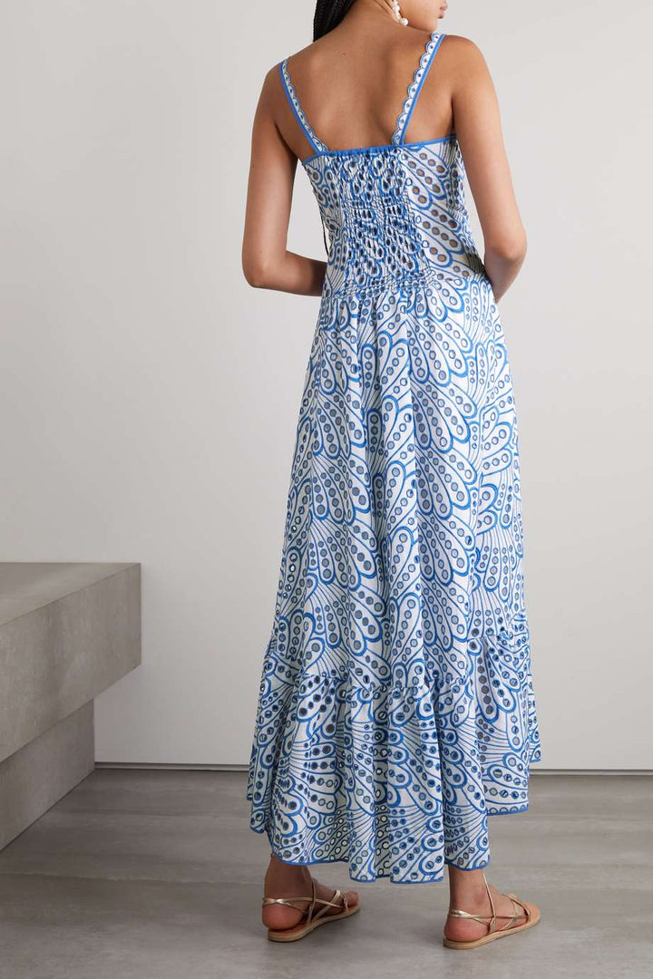 Brylene Sukienka Maxi Damska – Bawełniana Koronka, Letni Boho Look & Zwiewny Komfort