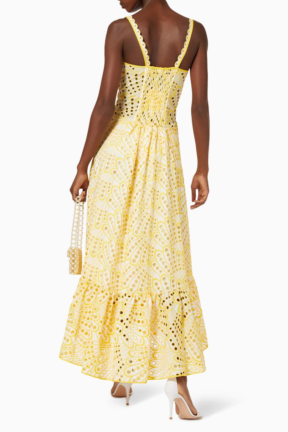 Brylene Sukienka Maxi Damska – Bawełniana Koronka, Letni Boho Look & Zwiewny Komfort