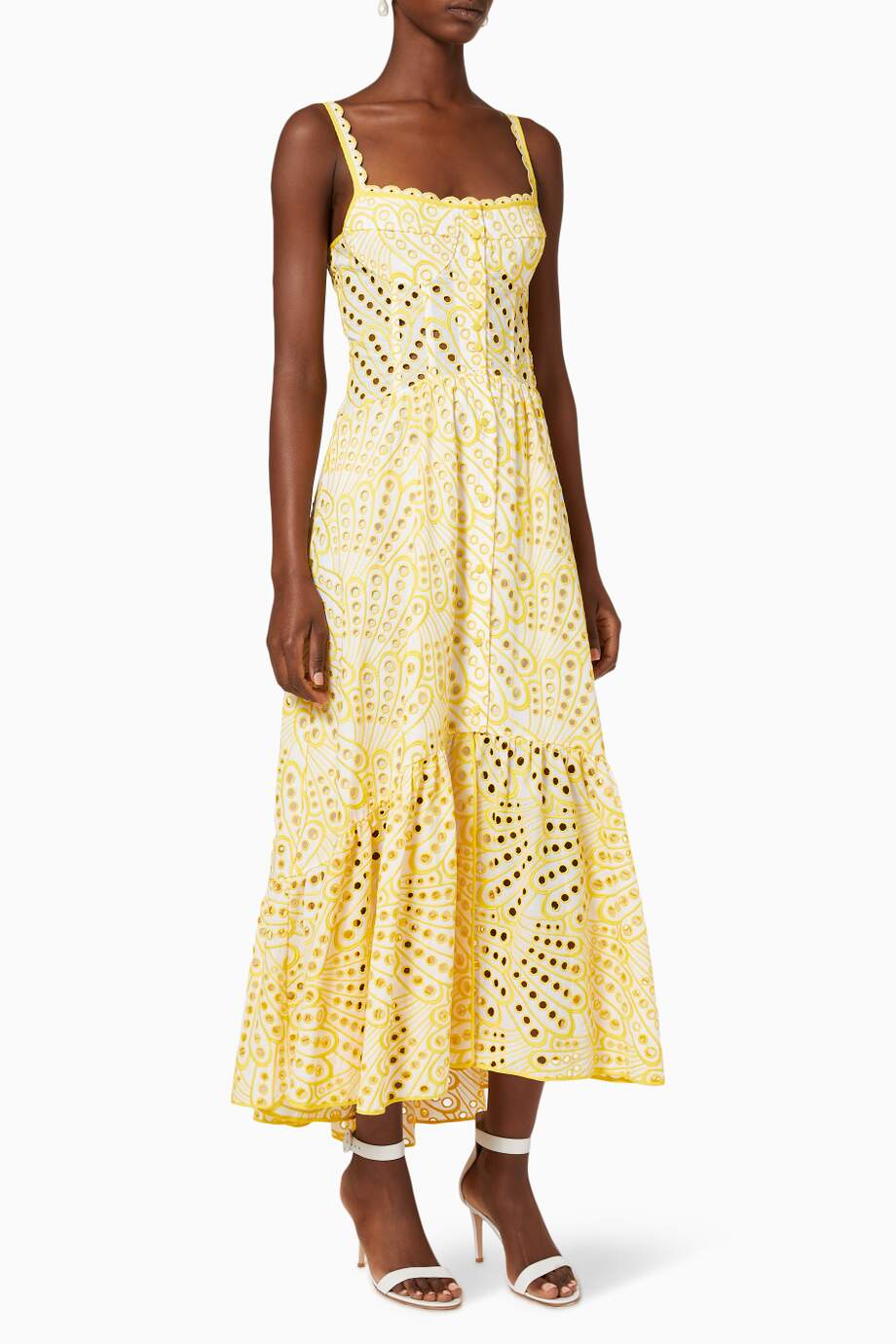 Brylene Sukienka Maxi Damska – Bawełniana Koronka, Letni Boho Look & Zwiewny Komfort