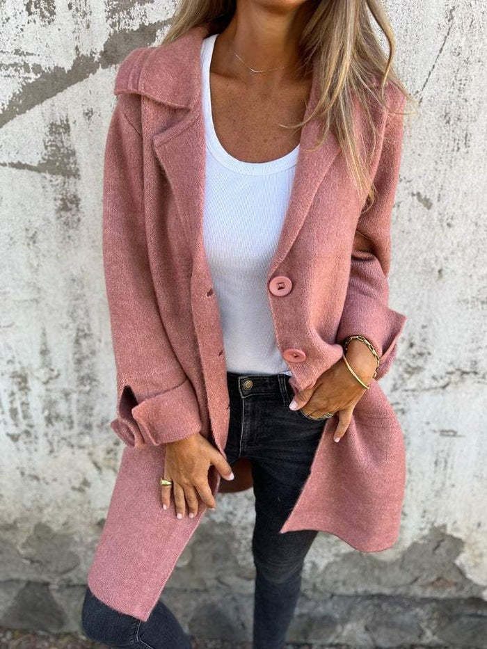 Sophie Płaszcz Damski Wiosenny – Elegancki i Lekki Płaszcz z Premium Wełny na Sezon Przejściowy