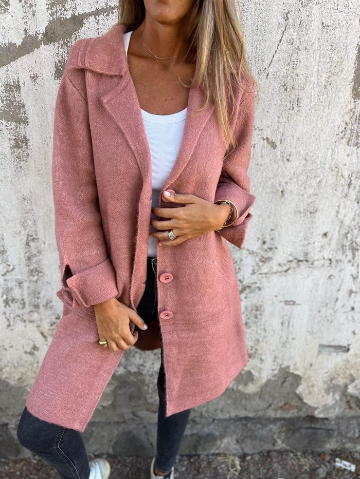 Sophie Płaszcz Damski Wiosenny – Elegancki i Lekki Płaszcz z Premium Wełny na Sezon Przejściowy