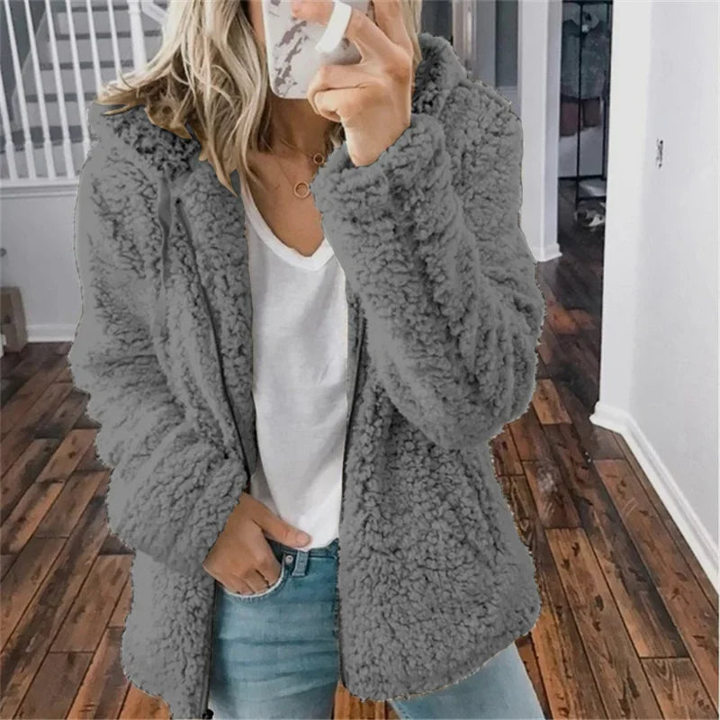 Olivia Kardigan Damski – Miękki Kardigan z Polaru Wygodny & Elegancki na Co Dzień
