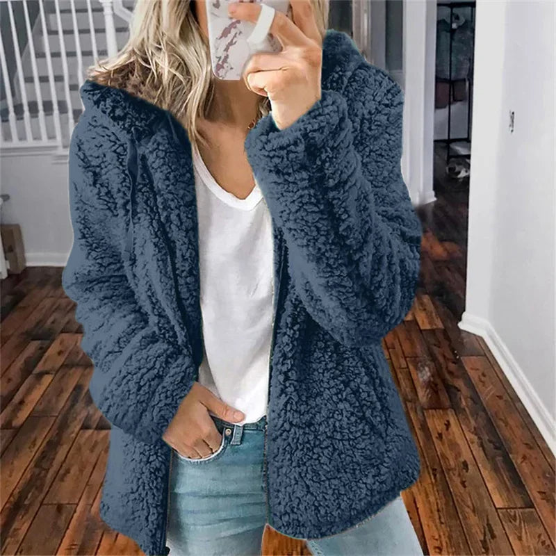 Olivia Kardigan Damski – Miękki Kardigan z Polaru Wygodny & Elegancki na Co Dzień