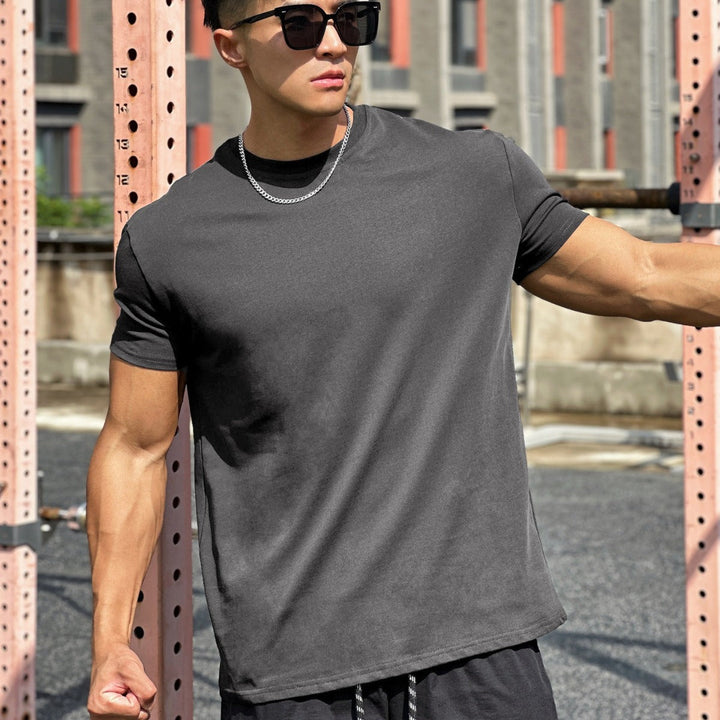 Liam Koszulka Sportowa Męska – Luźny Bawełniany T-Shirt z Krótkim Rękawem i Oddychającym Designem