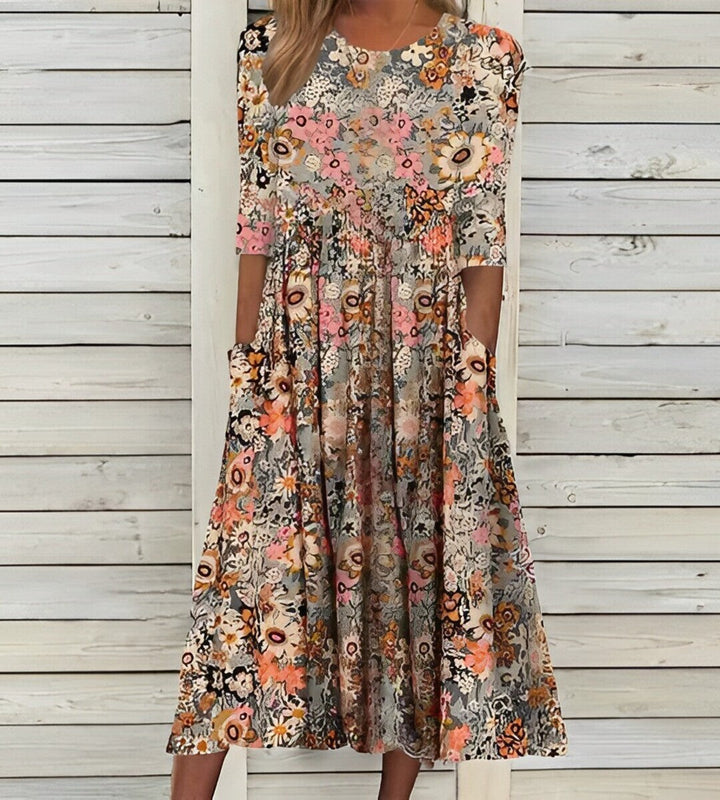 Floralyne Sukienka Damska Maxi – Kwiatowa Sukienka na Lato w Szykownym Stylu z Eleganckim i Wygodnym Krojem
