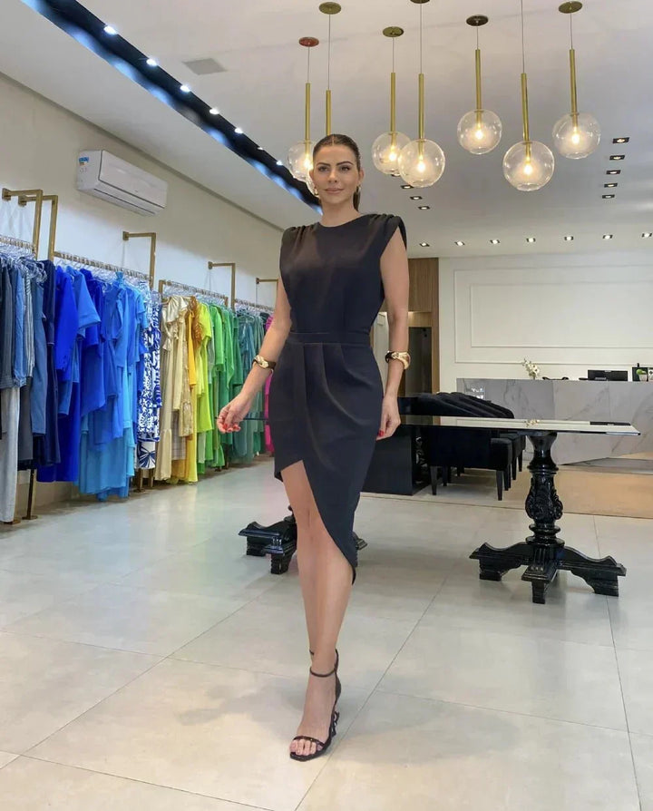 Sukienka Damska Joan – Elegancka i Swobodna Letnia Sukienka z Luźnym Krojem i Kobiecym Wyglądem