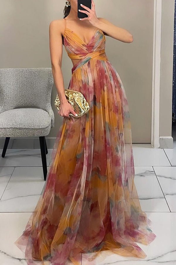 Jaciah Sukienka Maxi Damska – Elegancka Letnia Sukienka z Lekkich Tkanin na Wesela i Przyjęcia