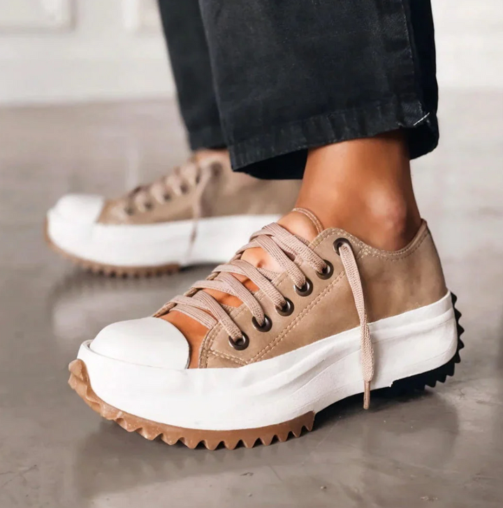 Ellis Damskie Sneakersy – Stylowe Buty z Grubą Podeszwą i Ergonomiczną Amortyzacją