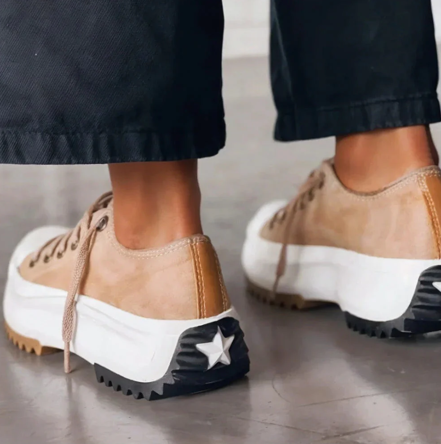 Ellis Damskie Sneakersy – Stylowe Buty z Grubą Podeszwą i Ergonomiczną Amortyzacją