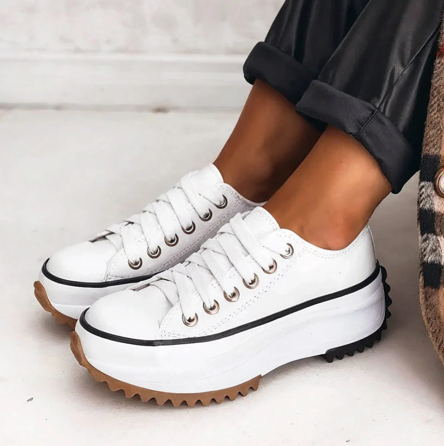 Ellis Damskie Sneakersy – Stylowe Buty z Grubą Podeszwą i Ergonomiczną Amortyzacją