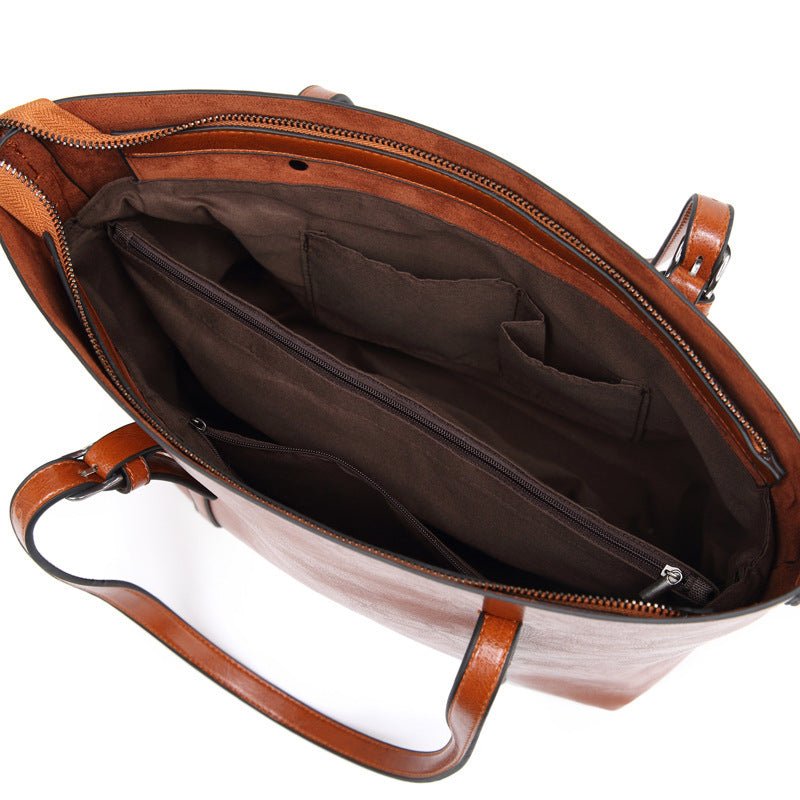 Nyomi Torebka Shopper Damska – Duża Skórzana Torebka do Pracy, Elegancka i Funkcjonalna