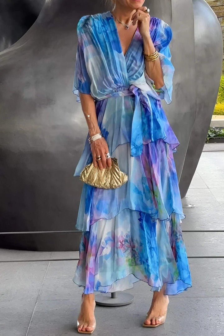 Anya Sukienka Maxi Damska – Długa, Elegancka i Zwiewna Sukienka na Lato, Stylowa i Wygodna na Co Dzień