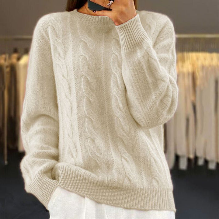 Naomi Sweter Damski z Wełny – Miękki i Elegancki Sweter Premium w Nowoczesnym i Wygodnym Stylu