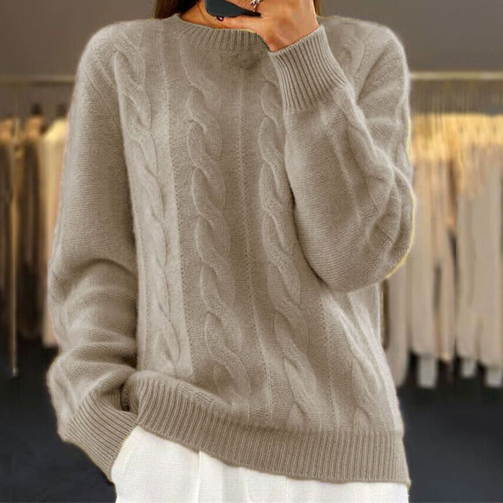 Naomi Sweter Damski z Wełny – Miękki i Elegancki Sweter Premium w Nowoczesnym i Wygodnym Stylu